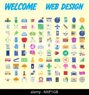 Trendy flat line icon pack for designers and developers. Icons for social media, social network, communication, digital marketing, for websites and mo Stock Vector