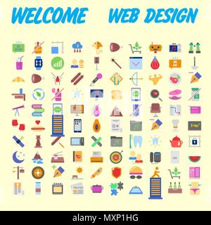 Trendy flat line icon pack for designers and developers. Icons for social media, social network, communication, digital marketing, for websites and mo Stock Vector