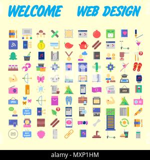 Trendy flat line icon pack for designers and developers. Icons for social media, social network, communication, digital marketing, for websites and mo Stock Vector
