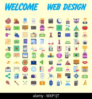 Trendy flat line icon pack for designers and developers. Icons for social media, social network, communication, digital marketing, for websites and mo Stock Vector