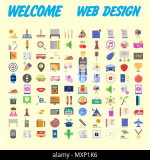 Trendy flat line icon pack for designers and developers. Icons for social media, social network, communication, digital marketing, for websites and mo Stock Vector