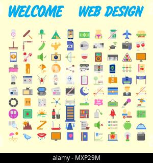 Simple set of vector flat line icons. Contains such Icons as Business, Marketing Shopping Banking E-commerce SEO Technology Medical Education Web Deve Stock Vector