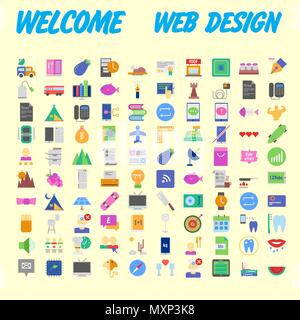 Set vector line icons in flat design with elements for mobile concepts and web apps. Collection modern infographic logo and pictogram. Vector illustra Stock Vector