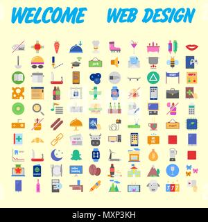 Set vector line icons in flat design with elements for mobile concepts and web apps. Collection modern infographic logo and pictogram. Vector illustra Stock Vector