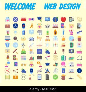 Set vector line icons in flat design with elements for mobile concepts and web apps. Collection modern infographic logo and pictogram. Vector illustra Stock Vector
