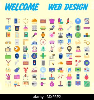 Set vector line icons in flat design with elements for mobile concepts and web apps. Collection modern infographic logo and pictogram. Vector illustra Stock Vector