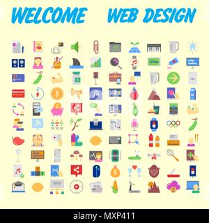 Set vector line icons in flat design with elements for mobile concepts and web apps. Collection modern infographic logo and pictogram. Vector illustra Stock Vector