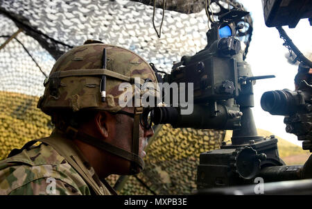 U.S. Army Sgt. Joshadeth Camacho, an artilleryman assigned to Battery A ...