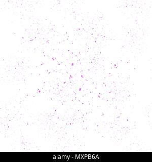 Pink Confetti Seamless Pattern. Set of Particles. Stock Vector