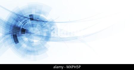 Digital technology world. Business virtual concept Stock Vector