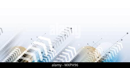 Digital technology world. Business virtual concept Stock Vector