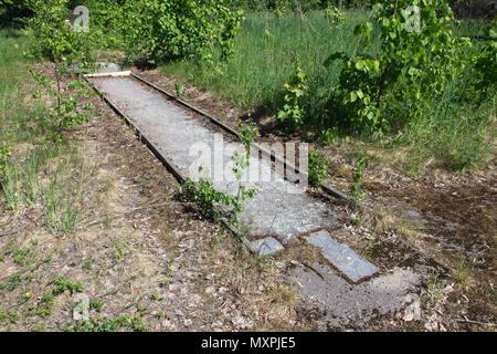 abandoned mini-golf course Stock Photo