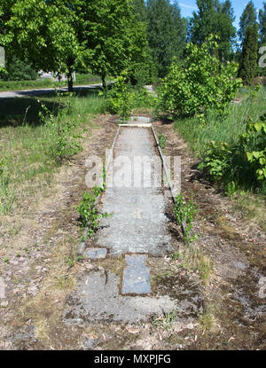 abandoned mini-golf course Stock Photo