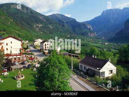 Ordesa valley. Torla, Huesca province, Aragon, Spain. Stock Photo