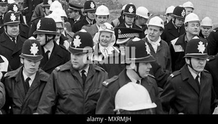 Mrs Thatcher Miners 1980 Stock Photo