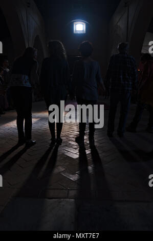 Cimbrea Folk Dance Festival 2018 in Aracena. Andalucia, Spain Stock Photo