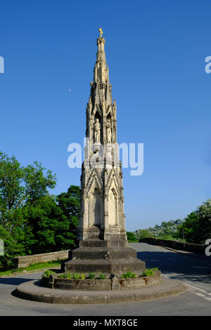 Ilam Cross, Peak District National Park, Staffordshire Stock Photo