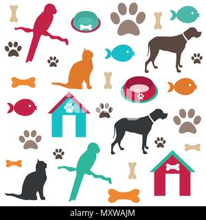 Pet background Stock Vector