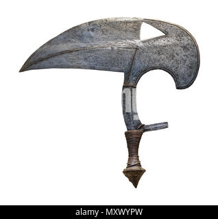 Isolated Ornate Vintage Bladed Throwing Knife Or Weapon Stock Photo