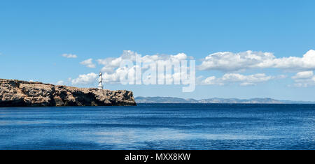 Rocky coastline of Formentera Island. Balearic Islands. Spain Stock Photo