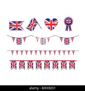 Symbol Union Jack flag Stock Vector