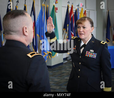 Brig. Gen. Nikki Griffin Olive Stands At Attention With Capt. Daniel ...