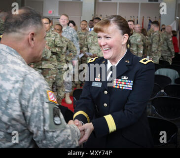 Brig. Gen. Nikki Griffin Olive Stands At Attention With Capt. Daniel ...