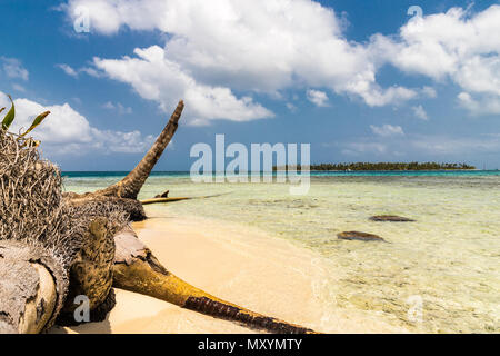 san Blas islands in Panama Stock Photo