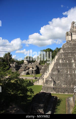 North Acropolis, Tikal, Mayan city Guatemala Stock Photo