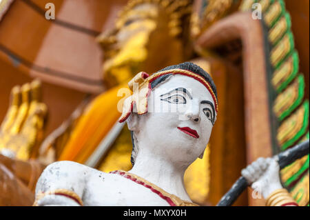 Wat Tham Seu or Big Buddha Temple. Kanchanaburi. Thailand Stock Photo