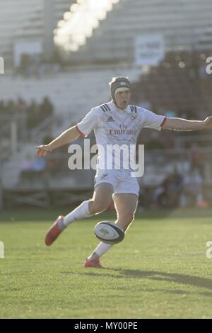 Sacramento, USA February 10th, 2018. Men's Championship USA Rugby vs Canada Match  The Men's USA Rugby vs Canada Championship Match at Papa Murphy Par Stock Photo