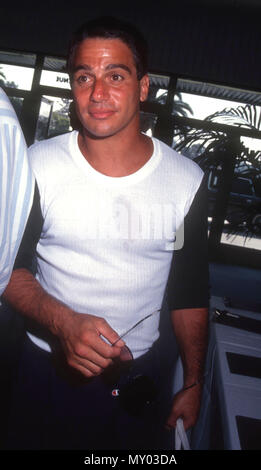 LOS ANGELES, CA - AUGUST 17: Actor Tony Danza attends Hollywood All-Star Game on August 17, 1991 at Dodger Stadium in Los Angeles, California. Photo by Barry King/Alamy Stock Photo Stock Photo