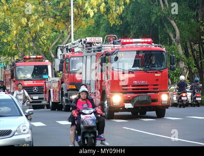 Taiwan, Kaohsiung, Traffic on City center road Stock Photo - Alamy