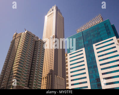 Dubai, UAE - May 15, 2018: Residential skyscraper in Dubai on a sunny day. UAE. Stock Photo