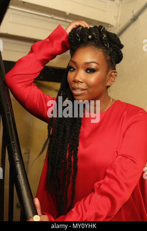 New York, NY, USA. 4th June, 2018. Brandy attends the Apollo Theater Spring Gala event at The Apollo Theater, June 4, 2018 in New York City. Photo Credit: Walik Goshorn/Mediapunch/Alamy Live News Stock Photo