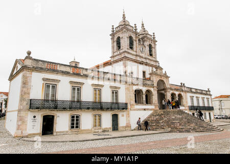 Nossa Senhora da Nazare Church, Our Lady of Nazare church, Nazare, Portugal. Stock Photo