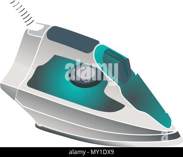 electric iron  vector illustration isolated on white background Stock Vector