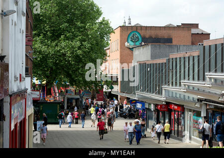 Hertford Street, Coventry city centre, West Midlands, England, UK Stock Photo