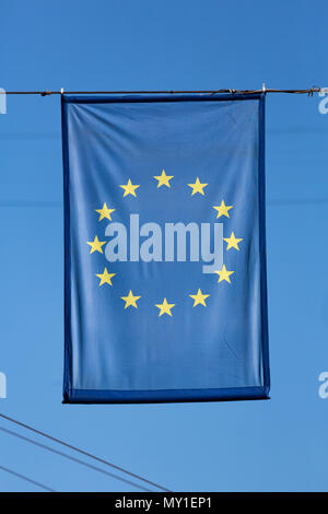 Chisinau, Moldova, EU flag Stock Photo