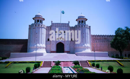 Alamgiri Gate of Lahore fort aka Shahi qila in Lahore, Pakistan Stock Photo