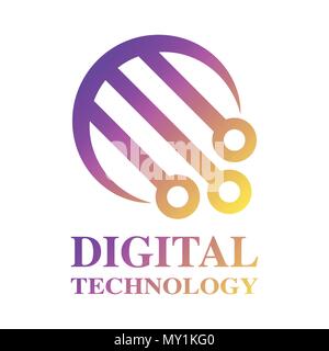 Technology Logo template. Digital Technology Stock Vector
