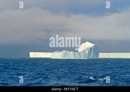 Drifting iceberg, Orkney Islands, Drake Passage,Antarctic peninsula, Antarctica Stock Photo