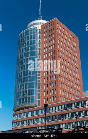 Columbus Haus Hanseatic Trade Center And Niederbaumbrucke Bridge