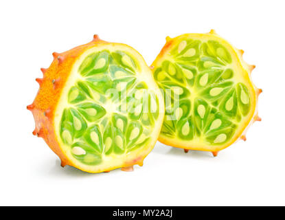 Kiwano fruite isolated on white background Stock Photo