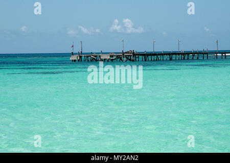 Pier Tulum, Mexico Stock Photo