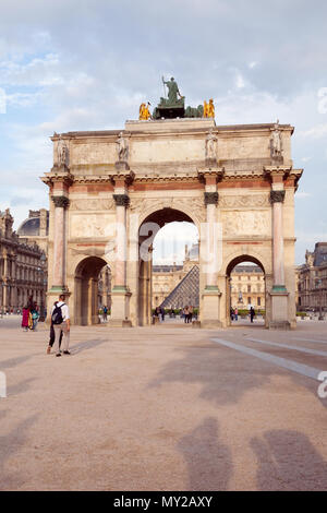 Arc de Triomphe du Carrousel, Paris, France Stock Photo