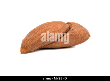 Uzbek dry almonds without shell isolated on white background Stock Photo