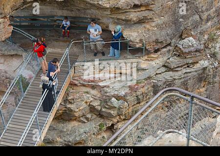 The Three Sisters, walkway Stock Photo