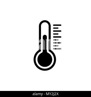 Temperature icon in flat style. Chill symbol Stock Vector