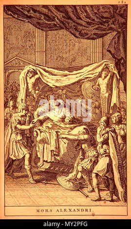 . Alexander old drawings . This file is lacking author information. 519 The death of Alexander (1696) Stock Photo